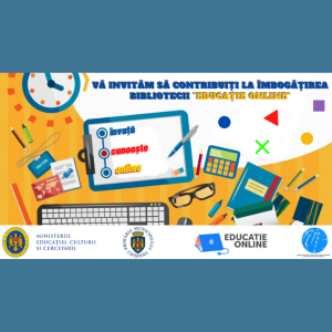 În cadrul Bibliotecii „Educație online” vom plasa toate activitățile interactive pe care le-ați creat Dvs., organizate pe clase, discipline, teme, pentru ca mai mulți profesori din Republica Moldova și nu numai să poată beneficia de ele. Se acceptă: activități create cu LearninApps, Slideshare, Story Jumper, Google Sites, Kahoot, Quizalize, Purpose Games, Live Worksheets, EdPuzzle, JeopardyLabs, PowToon, Flisnack, I am a Puzzle, Issuu, Animaker, StudyStack, Voki, Blabberize, Quizlet, Biteable și altele, deschise publicului larg. Toate cadrele didactice care vor contribui la biblioteca online cu RED vor primi certificat conform numărului de activități expediate la final, https://forms.gle/xaJBeM2BrQDd9MFH6. Certificatele se eliberează la final de luna. Vă mulțumim pentru sporul Dvs. la îmbogățirea și diversificarea conținuturilor din Biblioteca digitală “Educație online”.  Sursa: https://chisinauedu.md/