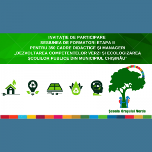 Invitație de participare la Sesiunea de formatori etapa II