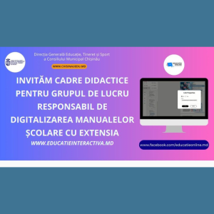 Lansarea proiectului inovator de digitalizare a manualelor școlare