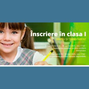 Etapa 1 de înscriere în clasa 1 s-a încheiat